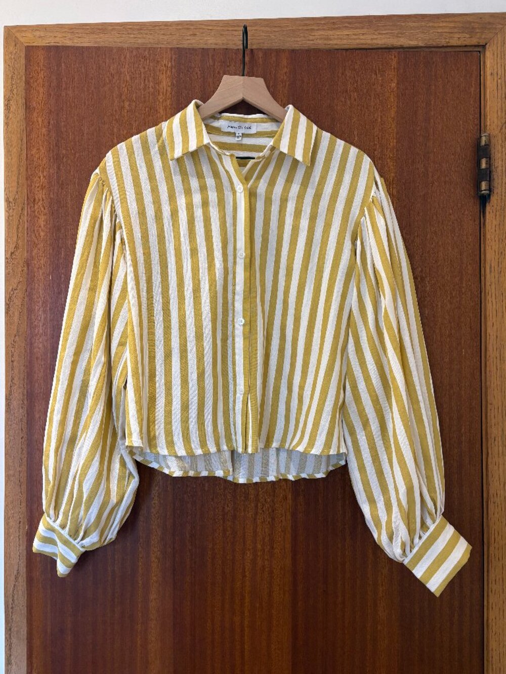 Jacquie the Label Striped Button Down Top / Small